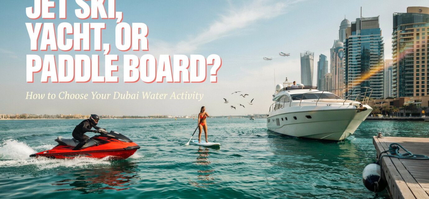 Jet Ski, Yacht, or Paddle Board? How to Choose Your Dubai Water Activity
