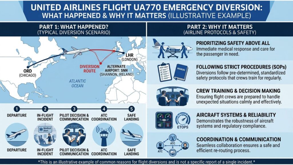 united airlines flight ua770 emergency diversion
